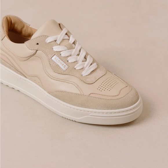 ALOHAS Shoes - Alohas TB87 Vintage Beige Leather Sneakers